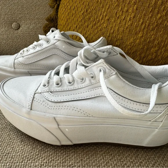 White Platform Sneakers - Picture 10 of 15